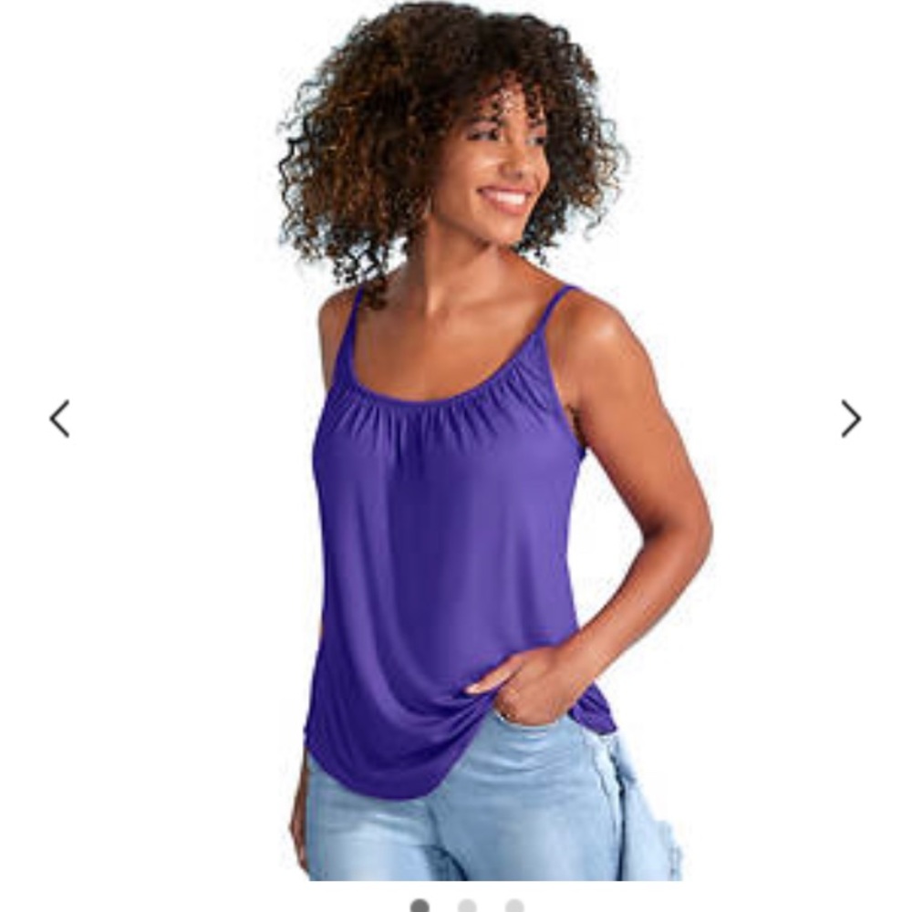 NWOT K.JORDAN Sleeveless, Draped Cami S/6